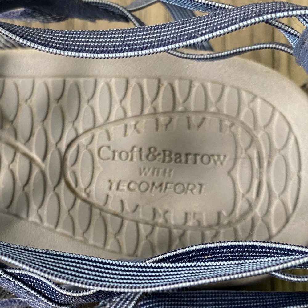 Croft & Barrow Navy Strappy Sandals Women’s Size 8 - Picture 6 of 9